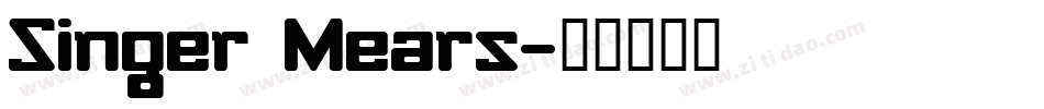 Singer Mears字体转换